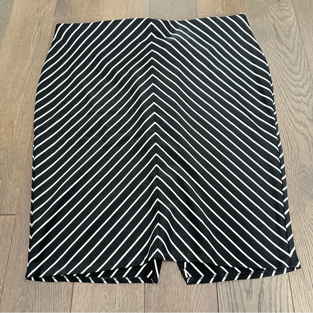 Lane Bryant Diagonal Striped Bike Shorts